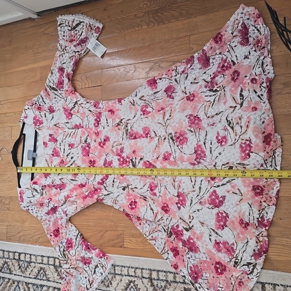 RABBIT RABBIT RABBIT DESIGNS WOMEN'S PLUS SIZE PINK & WHITE FLORAL DRESS SIZE 16 - Picture 12 of 16